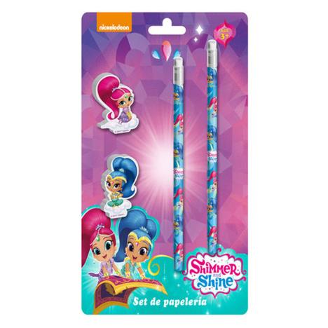 Shimmer & Shine Pencils & Erasers Set £0.99